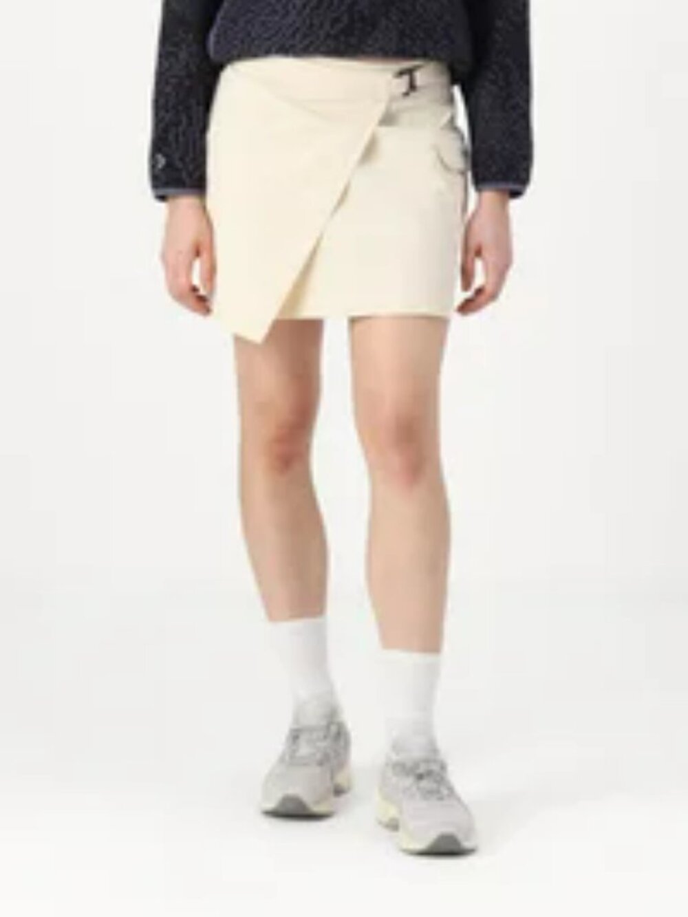 Rip Curl Cream Cargo Wrap Skirt with Side Buckle Women's XL NWT